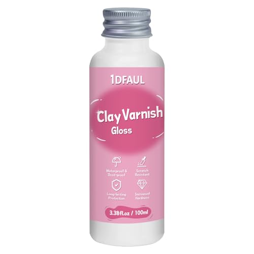 100ml Air Dry Clay Glaze, Gloss Clay Varnish Sealant to Prevent C...