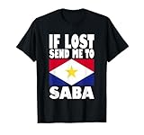 Saba Flag Design | If lost send me to Saba T-Shirt