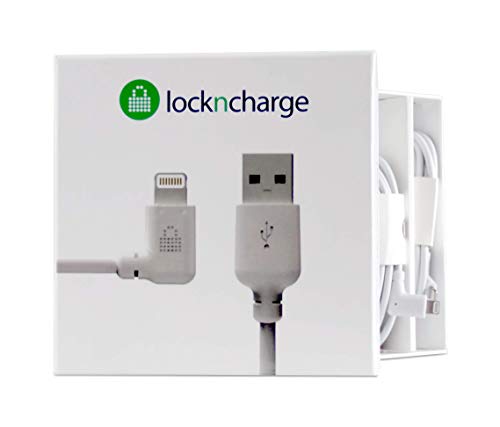 Câbles Lightning MFi avec angle droit LocknCharge de 1.2m lot de 5