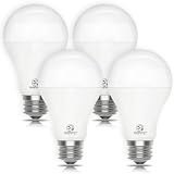 Energetic Dimmable A21 LED Bulb, 150 Watt Equivalent, Super Bright Light Bulb, Warm White 3000K, 2300LM, Brightest LED Bulbs, E26 Standard Base, Damp Rated, ETL Listed, 4-Pack
