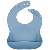 ✅ FÁCIL DE LIMPIAR 💫☝ El babero impermeable bebe es muy fácil de limpiar, nuestro babero de silicona resiste las manchas y no absorbe el agua. Se puede lavar con agua y jabón o simplemente con una toallita. Siempre estará como nuevo y tiene una gran vida de uso