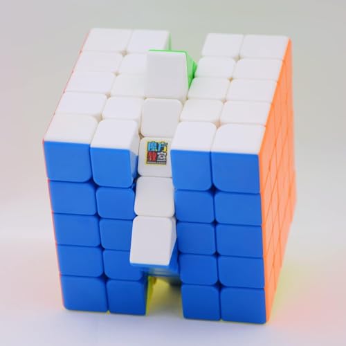 Image of HAWKISTER Kid Moyu Mfjs Meilong 5M 5X5 Magnetic Cube Stickerless, 5X5X5 M Speed Cube Puzzle