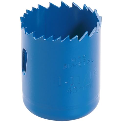 Draper 41078 Expert HSS Bi-Metal Holesaw Blade, 43mm, Blue