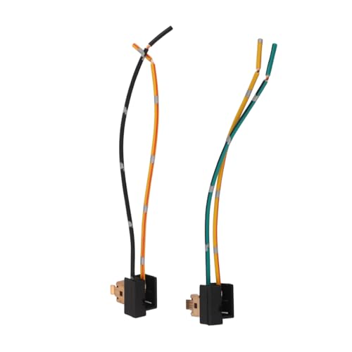 Tomvorks Adaptateur de Prise de Phare H1, Connecteur D'ampoule de Lampe de Voiture pré-câblé pour Plug and Play Direct, Mise à Niveau du Harnais avec Matériau Métallique en Plastique