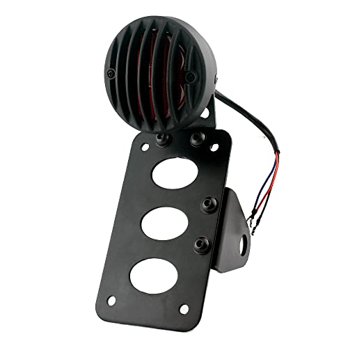 Motorcycle Tail Light Halogen Brake Rear Light Old School 3/4 inch Axle Side Mount 4