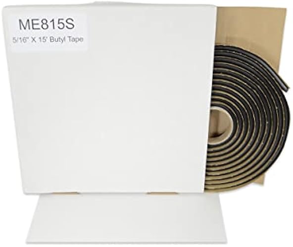 Marcy Butyl Tape ME815S Auto Glass Sealant/Adhesive 15' Roll Soft Seal 5/16"