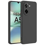 QWYJ Funda para Mi Xiaomi Poco C71/ Redmi A5 Case, TPU Suave, Negro