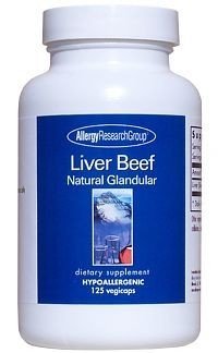 Liver Beef Natural Glandular 125 Veg Caps