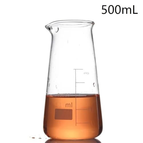 Équipement de laboratoire bécher conique 500 ml résistant aux chocs