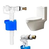 Vanne de Remplissage Universelle,Robinet Flotteur,Robinet de remplissage universel G1/2,Mecanisme Robinet Chasse D'eau WC Réglable pour Plastique et Réservoir en Céramique Quantité d'eau Réglable