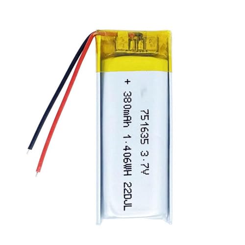 ZGHQHCDRH 3. 7V 380Mah 751535 751635 Li Polymer Compatible w
