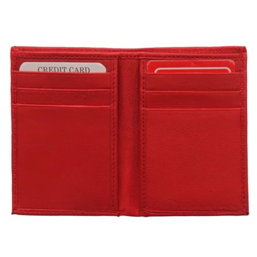 Hot Leathers Red Credit Card Holding Wallet WLD1020 - Small2