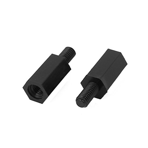 Sourcingmap M3x10mm+6mm Male to Female Nylon Spacer Hexagonal PCB Standoff Pillar 50pcs - Image 2
