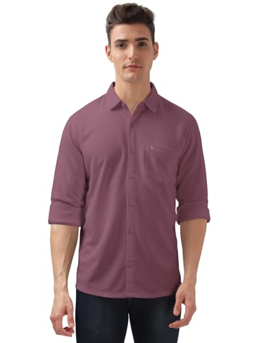 Image of BULLMER Trendy Regular Fit Solid Full Sleeve Causal Shirt for Men.