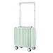 Somago Aluminum Frame 18' Carry On Luggage Wide Handle Suitcase Built-In Double TSA Lock Hardside Lightweight PC Travel Suitcase with Spinner Wheels, Lime