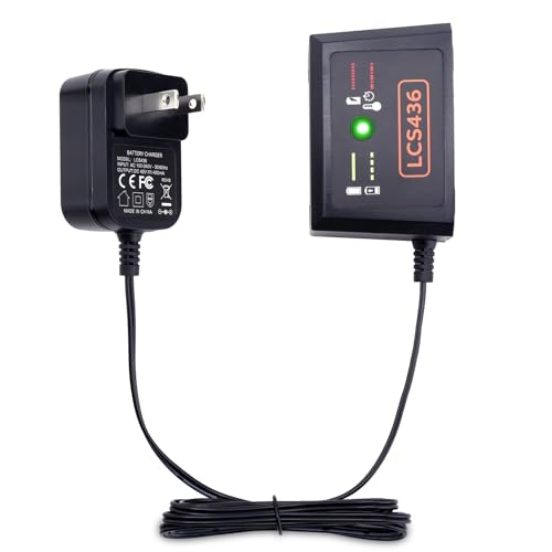 LCS436 40 Volt Lithium Charger Compatible with Black&Decker 40V 36V Battery