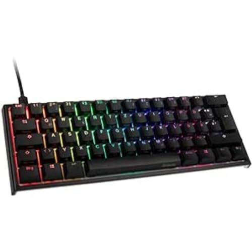 6 mejores teclados mecánicos para Fortnite 34 Ducky One 2 Mini Teclado Mecánico Gaming RGB, Teclado Mecánico...