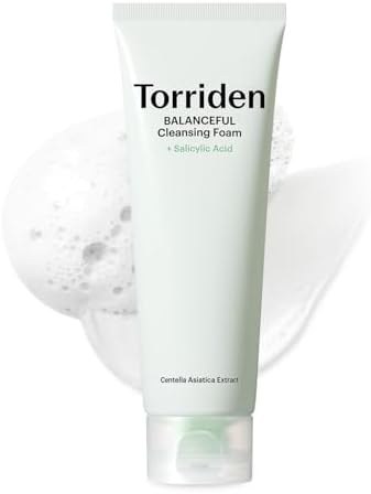 Torriden BALANCEFUL Pore Cleansing Foam 150ml (5.07 fl.oz.) | Mildly Exdfoliates and Refines Pores | Salicylic Acid, BHA, PHA, 5D CICA