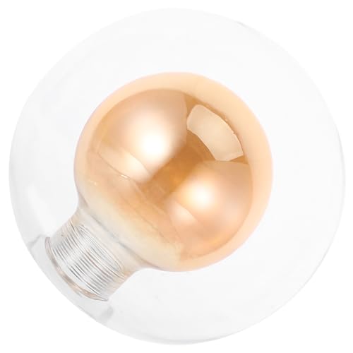 OSALADI Abat-Jour Verre Rond Double Couche Transparent pour Lampe G9, Diamètre 3.93 Pouces, Remplacement d'Abat-Jour Globe, Convient pour Luminaire Salon et Salle de Bain
