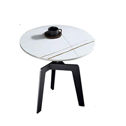 Table basse industrielle en marbre blanc pour salon et réception