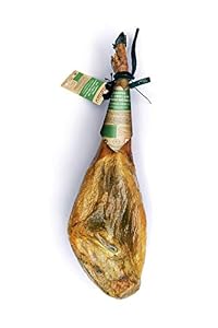 Iberico Schinken Ganze Keule mit Knochen Jamon Iberico Cebo de Campo 7–8 kg — +30 Monate Gereift — Hycer Zertifiziert — Spanischer Schinken Guijuelo — Vakuum verpackt — aBeiou