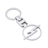 3D Auto Schlüsselanhänger Langlebiger Doppelseitiger Auto Schlüsselbund aus legiertem Metall Auto Anhänger for Ope.l