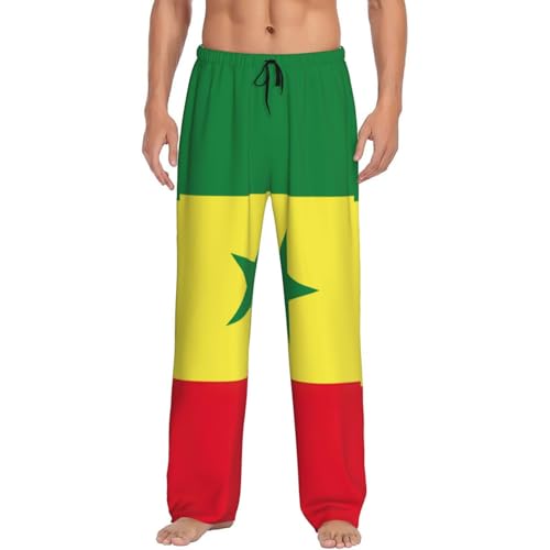 Pantalon de pyjama homme Sénégal noir XXL grand et long avec poches