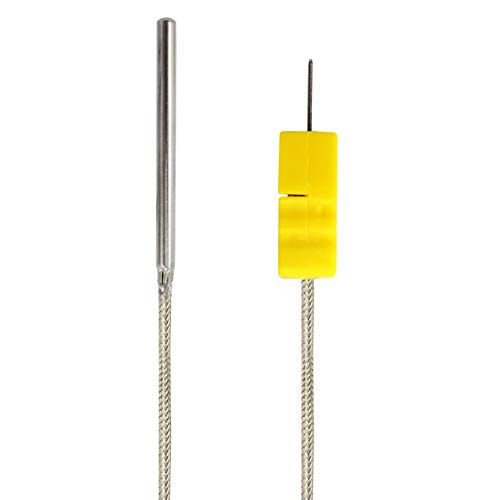 PerfectPrime TL1004 K-Type Sensor Probes Metal HeadProbe for K-Type Probe Thermocouple Sensor & Meter in Temperature Range from 0 to 500 °C