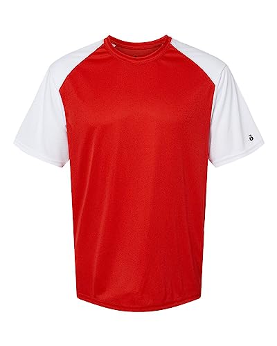 Badger Sports Breakout Tee - Extra Small - RD/WH
