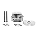 FLMLF Air filter Set for 1/5 RC Hpi Baja Rovan King Motor 5B 5T 5SC Losi 5ive T FG GoPed (Gray metal)