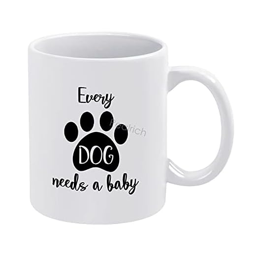 Vita kaffemuggar 440 ml/14 oz, varje hund behöver en baby espressomuggar, keramikmuggar för kaffe, soppa, te, mjölk, latte, varm kakao