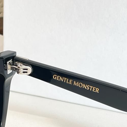2025 Gentle Collection Black Sheet Material Frame For Numer GM Avant-garde Square Sunglasses UV Protection Sunglasses (black)4