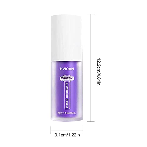 Creme dental roxo para dentes sensíveis | Creme dental branco roxo | cor eficaz 30 ml para dentes am