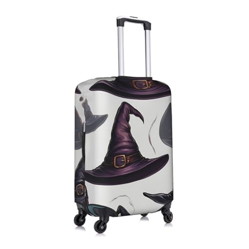 Witch Hat Print Protective Suitcase Cover Washable Travel Luggage Protector with Concealed Zipper3