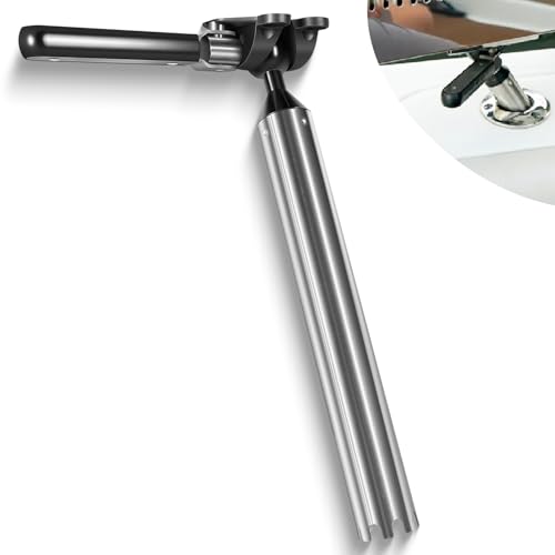 T10-355 All-Angle Adjustable Fish Rod Holder Grill Mount Mounted Fit for Magma All Rectangular Grills, Fit 9'x12' Grill, Great for Fishing Boat BBQs