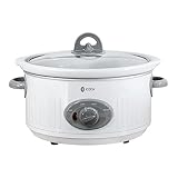 ICOOK Slow Cooker 3.5 Quart USC-351-OG,Dishwasher Safe Crock/Ceramic inner pot and Glass lid,Small S