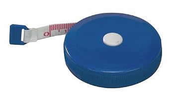 EMI Body Medical Retractable Soft Tape Measure with Dual-Scale in and CM - Measuring Tape for Body, Sewing, Tailoring, Fabric, Weight Loss & Medical Use- Blue EAM-400B