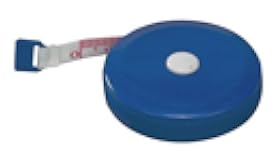 EMI Body Medical Retractable Soft Tape Measure with Dual-Scale in and CM - Measuring Tape for Body, Sewing, Tailoring, Fabric, Weight Loss & Medical Use- Blue EAM-400B