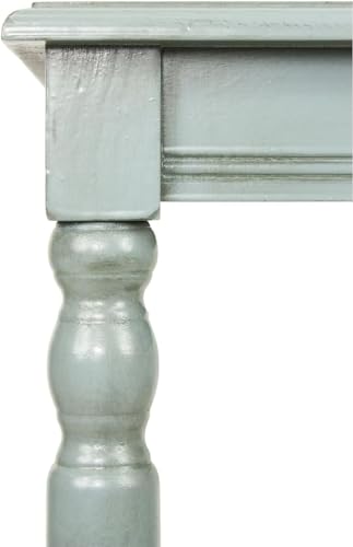 Image of Decor Therapy Simplify Wood Accent Storage Shelf End Table, Traditional Style, Ice Blue - (24 x 19.5 x 15.75 inch)