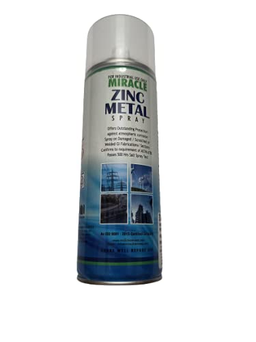 Miracle Aerosol Zinc Metal Spray (500 Ml), Silver