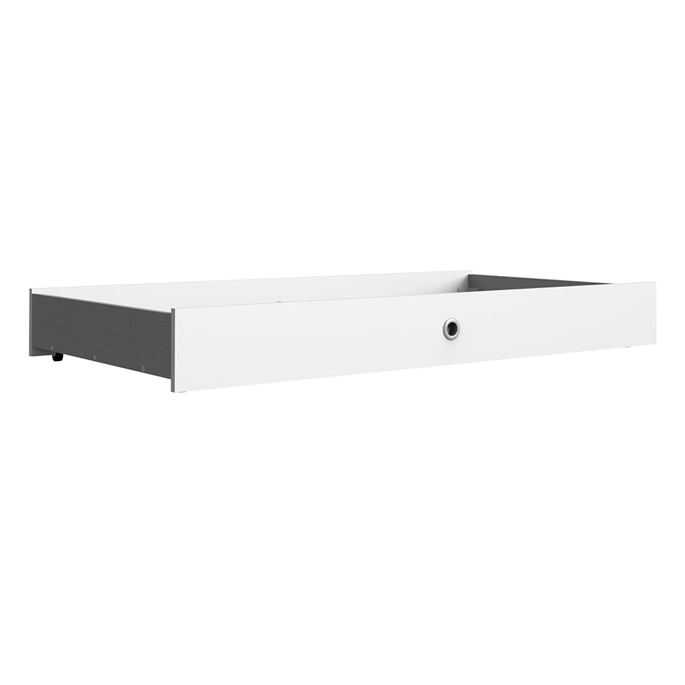 Lomadox Babyzimmer komplett Set 3-teilig mit Gitterbett Kleiderschrank, Bettschubkastenin weiß modern