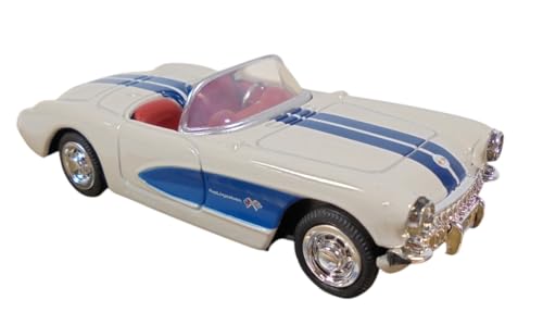 Auto 1:43 Chevrolet Corvette 1957 blanco y azul