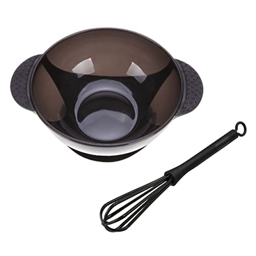 VICASKY 2 Set Hair Dye Bowl Set Hair Coloring Mixer Home Hair Coloring Equipment Hair Dressing Accessory Hair Coloring Stirrer Hair Color Applicator Hair Mixing Bowl Hair Dying Tools Black