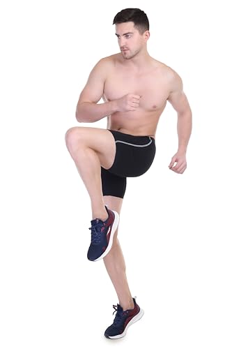 Image of Compression Men's Skin Tight Shorts for Gym, Running, Cycling, Swimming, Basketball, Cricket, Yoga, Football, Tennis, Badminton & Many More Sports