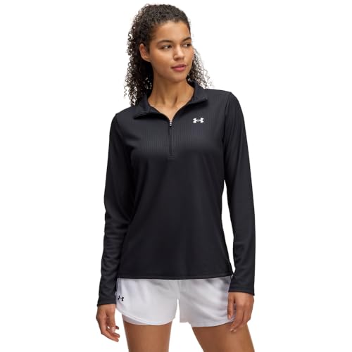 Under Armour Women's Tech Ribbed Half Zip Long Sleeve