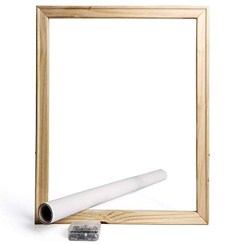 16 x20 Inch Canvas Boards for Painting, Art Stretcher Bars,DIY Solid Wood Canvas Panels Frame,Art Blank canvases for Painting,Frames for Canvas Paintings,Easy to Build Canvas Stretching System