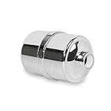 Crystal Quest Shower Filter without Shower Head - Chrome - Advanced Multi Stage Filtration for Cleaner Water - Removes Chlorine, Heavy Metals - Promotes Healthier Skin, Softer Hair - Long-Lasting