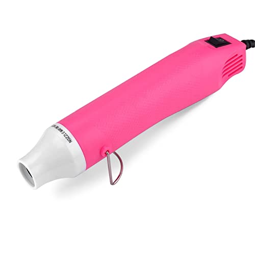 FloweryOcean Heat Gun, Mini Heat Gun for Shrink Wrap Embossing, Multi-Purpose DIY Embossing Heat Tools for Crafts, 300W Hot Air Gun