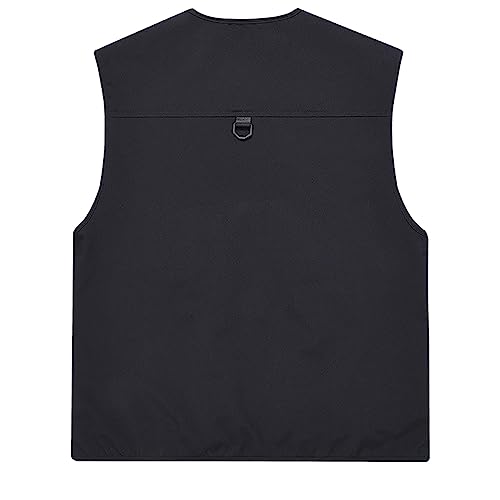 Men's Fishing Vest Casual Outdoor Mountaineering Mesh Photographer Jacket Multi-Pocket Breathable Quick Dry Coat3