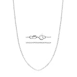 925 Sterling Silver: Made from solid 925 silver, this necklace offers long-lasting durability, superior shine, and a luxurious feel compared to lower-grade metals. Hypoallergenic : The 925 sterling silver chain is finished with a special hypoallergen...